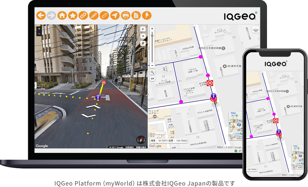 IQGeo Platform (myWorld) 地理情報プラットフォーム