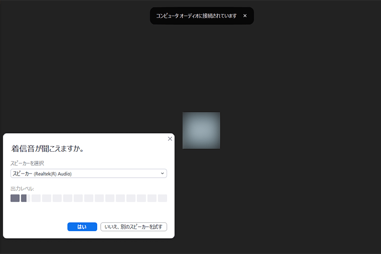 「着信音が聞こえますか」